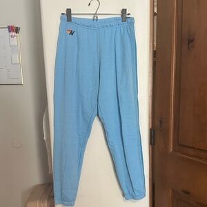 Aviator Nation blue stripe sweatpants